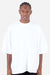 Shaka Wear SHGDD Mens Garment Dyed Drop Shoulder Short Sleeve Crewneck T-Shirt White Model Front