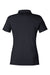 Under Armour 1385910 Womens Recycled Short Sleeve Polo Shirt Black/Black Flat Back
