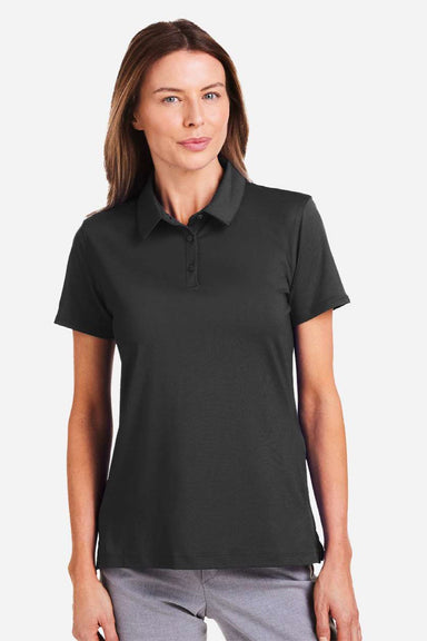 Under Armour 1385910 Womens Recycled Short Sleeve Polo Shirt Black/Black Model Front