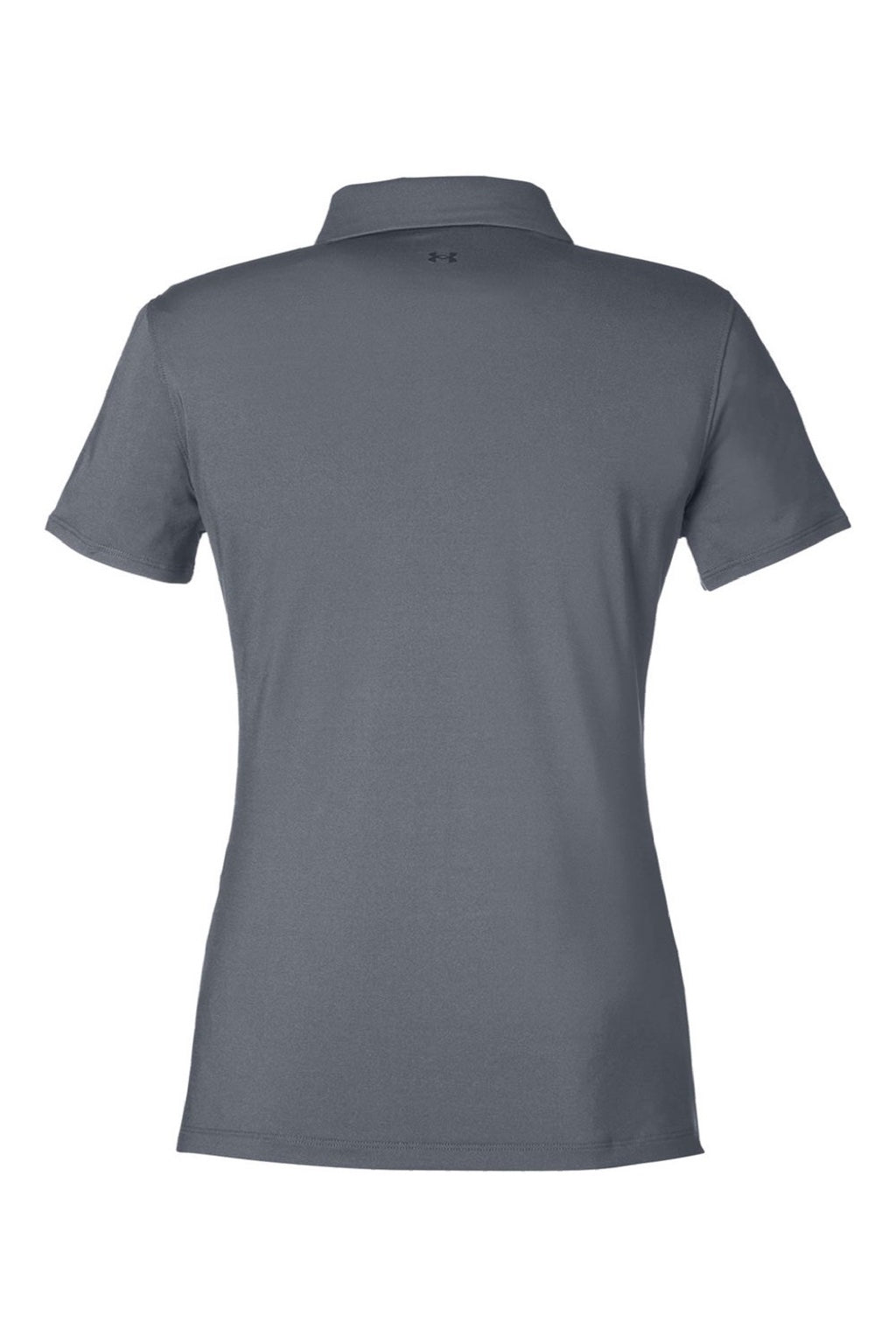 Under Armour 1385910 Womens Recycled Short Sleeve Polo Shirt Castlerock Grey/White Flat Back