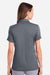 Under Armour 1385910 Womens Recycled Short Sleeve Polo Shirt Castlerock Grey/White Model Back