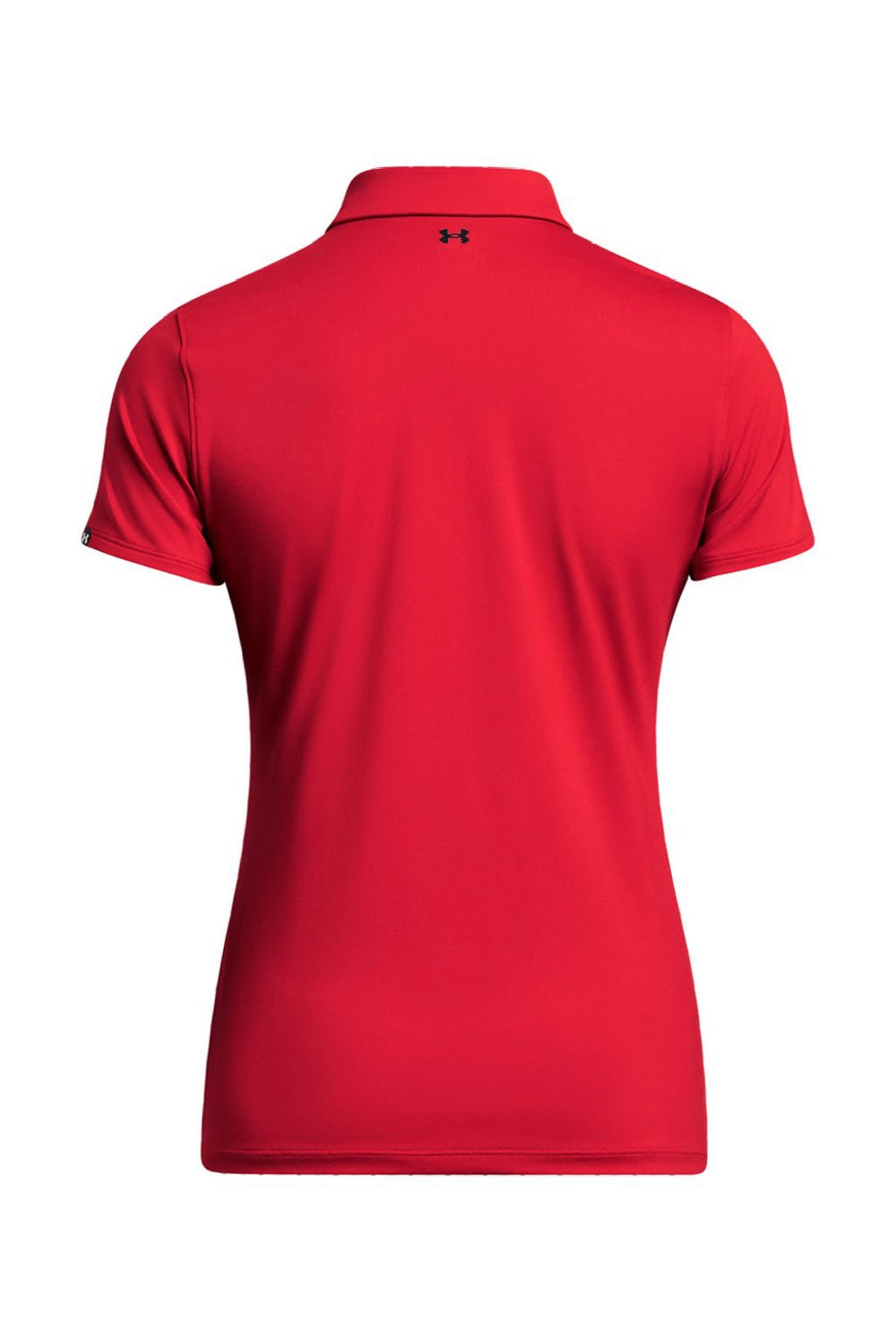 Under Armour 1385910 Womens Recycled Short Sleeve Polo Shirt Red/White Flat Back