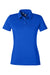 Under Armour 1385910 Womens Recycled Short Sleeve Polo Shirt Royal Blue/Black Flat Front