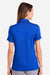 Under Armour 1385910 Womens Recycled Short Sleeve Polo Shirt Royal Blue/Black Model Back