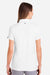 Under Armour 1385910 Womens Recycled Short Sleeve Polo Shirt White/Black Model Back