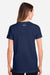 Under Armour 1383284 Womens Athletic 2.0 Short Sleeve Crewneck T-Shirt Midnight Navy Blue/White Model Back