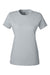 Under Armour 1383284 Womens Athletic 2.0 Short Sleeve Crewneck T-Shirt Heather Mod Medium Grey/Black Flat Front