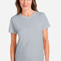 Under Armour Womens Athletic 2.0 Short Sleeve Crewneck T-Shirt - Heather Mod Medium Grey/Black - Coming Soon