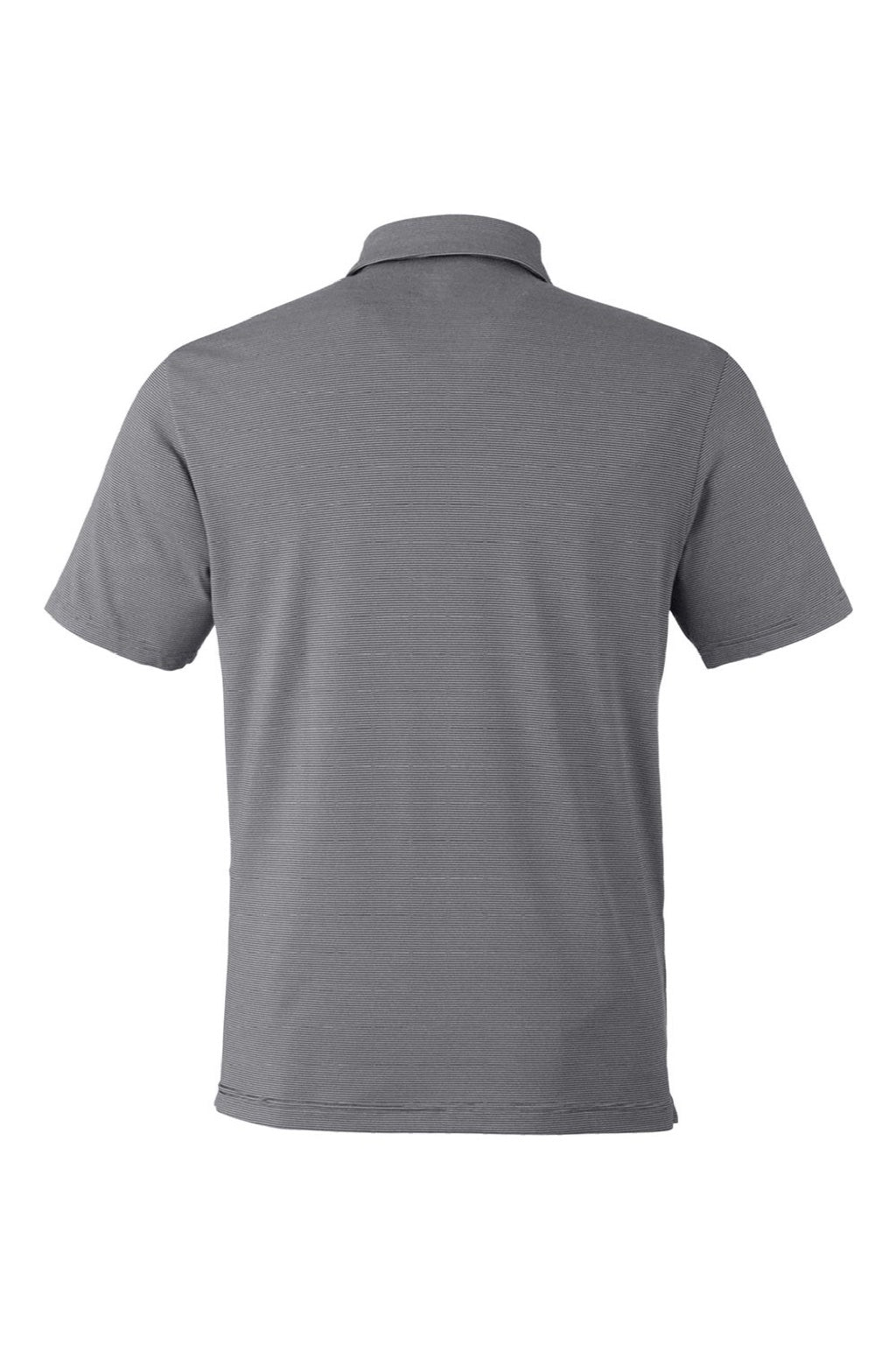 Under Armour 1389853 Mens Destin Drive Striped Performance Short Sleeve Polo Shirt Black/White Flat Back