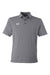 Under Armour 1389853 Mens Destin Drive Striped Performance Short Sleeve Polo Shirt Black/White Flat Front