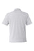 Under Armour 1389853 Mens Destin Drive Striped Performance Short Sleeve Polo Shirt White/Black Flat Back