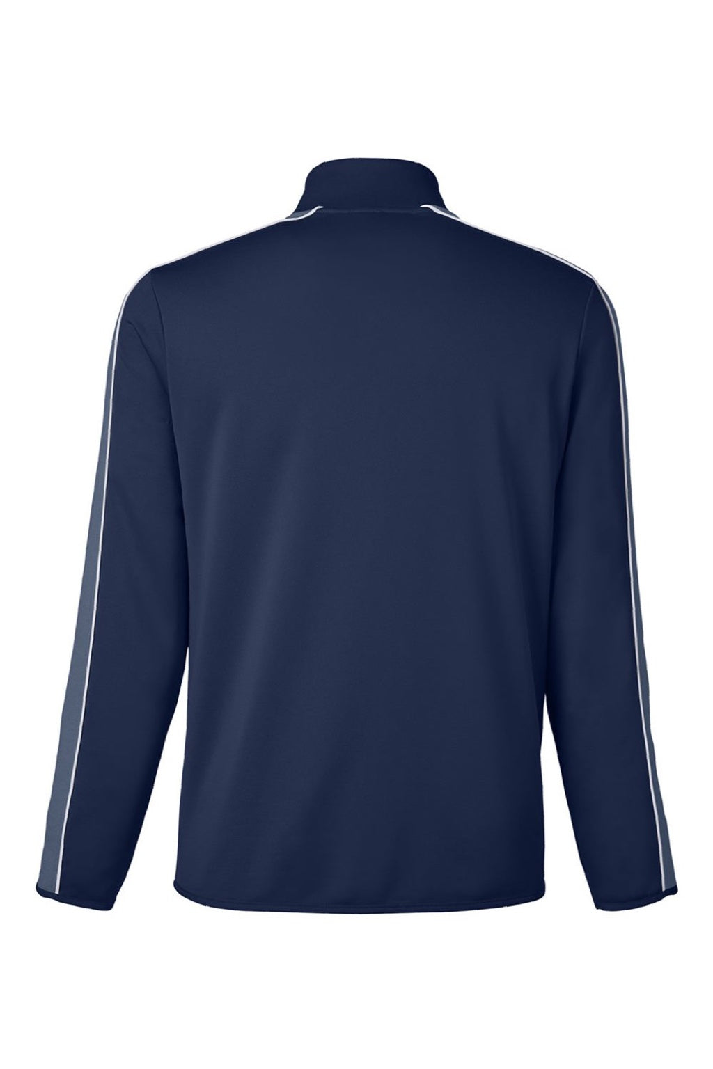 Under Armour 1383260 Mens Command 2.0 1/4 Zip Sweatshirt w/ Pouch Pocket Midnight Navy Blue/White Flat Back