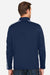 Under Armour 1383260 Mens Command 2.0 1/4 Zip Sweatshirt w/ Pouch Pocket Midnight Navy Blue/White Model Back