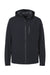 Huk H400148 Mens Rover Waterproof Full Zip Hooded Rain Jacket Black Flat Front