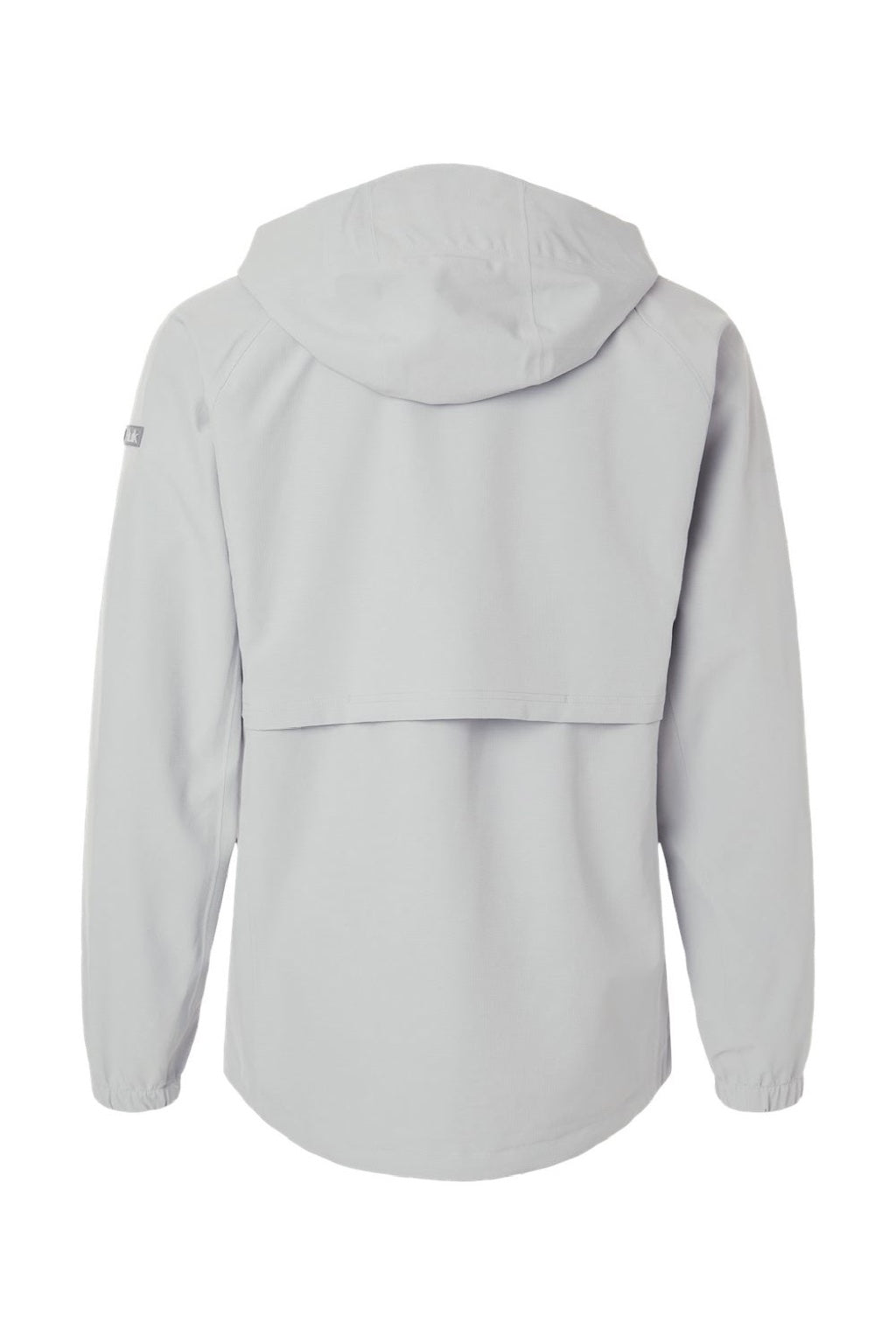 Huk H400148 Mens Rover Full Zip Hooded Rain Jacket Harbor Mist Grey Flat Back