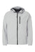 Huk H400148 Mens Rover Full Zip Hooded Rain Jacket Harbor Mist Grey Flat Front