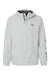 Huk H400159 Mens Storm Full Zip Hooded Rain Jacket Harbor Mist Grey Flat Front