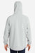Huk H400159 Mens Storm Full Zip Hooded Rain Jacket Harbor Mist Grey Model Back