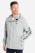 Huk H400159 Mens Storm Full Zip Hooded Rain Jacket Harbor Mist Grey Model Side