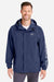 Huk H400159 Mens Storm Full Zip Hooded Rain Jacket Naval Academy Blue Model Front