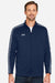 Under Armour 1383259 Mens Command 2.0 Full Zip Jacket Midnight Navy Blue/White Model Front