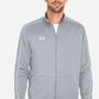 Under Armour Mens Command 2.0 Moisture Wicking Full Zip Jacket - Mod Grey/White - New