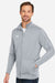 Under Armour 1383259 Mens Command 2.0 Full Zip Jacket Mod Grey/White Model Side