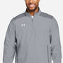 Under Armour Mens Motivate 3.0 1/4 Zip Sweatshirt w/ Pouch Pocket - Mod Grey/White - Coming Soon