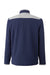 Under Armour 1389611 Mens Motivate 3.0 1/4 Zip Sweatshirt w/ Pouch Pocket Midnight Navy Blue/White Flat Back