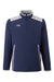 Under Armour 1389611 Mens Motivate 3.0 1/4 Zip Sweatshirt w/ Pouch Pocket Midnight Navy Blue/White Flat Front