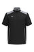 Under Armour 1389612 Mens Motivate 3.0 1/4 Zip Short Sleeve Sweatshirt w/ Pouch Pocket Black/Mod Grey/White Flat Front
