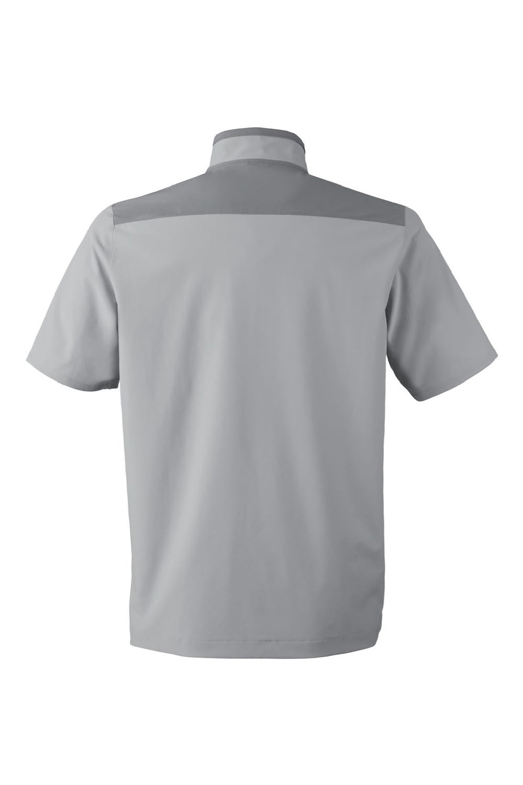 Under Armour 1389612 Mens Motivate 3.0 1/4 Zip Short Sleeve Sweatshirt w/ Pouch Pocket Mod Grey/White Flat Back