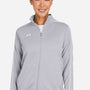 Under Armour Womens Command 2.0 Moisture Wicking Full Zip Jacket - Mod Grey/White - New
