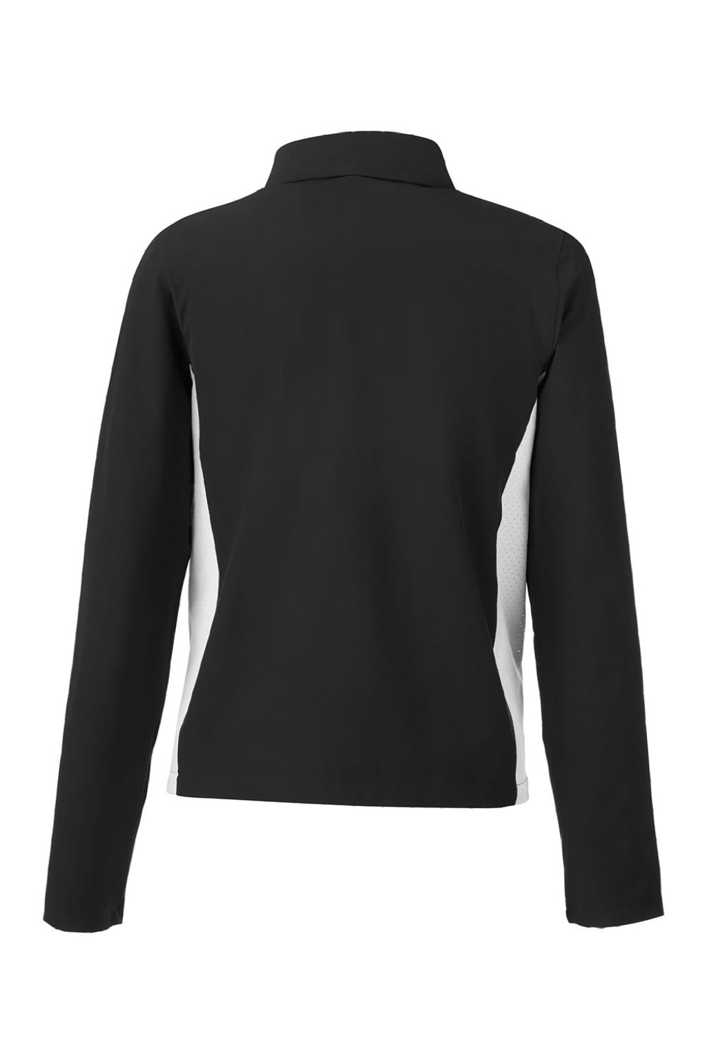 Under Armour 1389661 Womens Rival Stretch Full Zip Jacket Black/White Flat Back