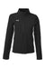 Under Armour 1389661 Womens Rival Stretch Full Zip Jacket Black/White Flat Front