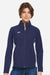 Under Armour 1389661 Womens Rival Stretch Full Zip Jacket Midnight Navy Blue/White Model Front