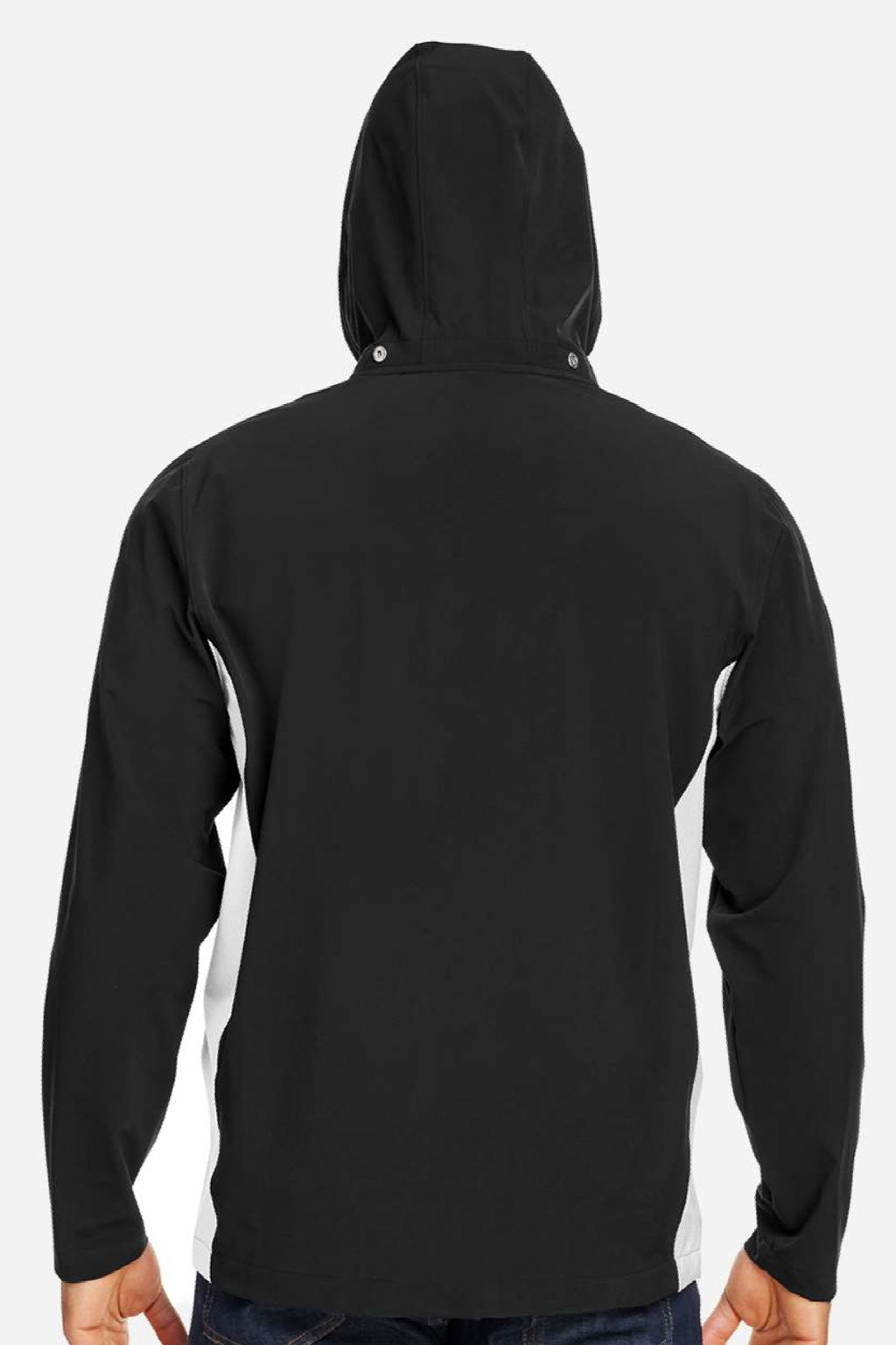 Under Armour 1390159 Mens Rival Stretch Full Zip Jacket Black/White Model Back