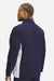 Under Armour 1390159 Mens Rival Stretch Full Zip Jacket Midnight Navy Blue/White Model Back