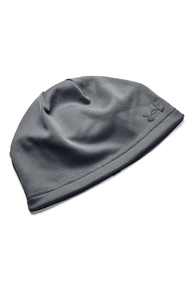 Under Armour Hats 1365918 Mens Storm Armour Fleece Beanie Castlerock Grey Flat Front