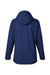 Vineyard Vines O001805 Womens Full Zip Hooded Rain Jacket Deep Bay Blue Flat Back