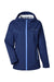Vineyard Vines O001805 Womens Full Zip Hooded Rain Jacket Deep Bay Blue Flat Front