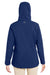 Vineyard Vines O001805 Womens Full Zip Hooded Rain Jacket Deep Bay Blue Model Back