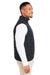 Vineyard Vines O001808 Mens Mountain Weekend Full Zip Puffer Vest Jet Black Model Side