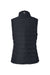 Vineyard Vines O001806 Womens Mountain Weekend Full Zip Puffer Vest Jet Black Flat Back