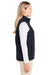 Vineyard Vines O001806 Womens Mountain Weekend Full Zip Puffer Vest Jet Black Model Side