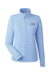 Vineyard Vines K002521 Womens Microstripe Sankaty 1/4 Zip Sweatshirt Breaker Blue Flat Front