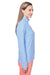 Vineyard Vines K002521 Womens Microstripe Sankaty 1/4 Zip Sweatshirt Breaker Blue Model Side