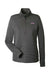 Vineyard Vines K002521 Womens Microstripe Sankaty 1/4 Zip Sweatshirt Jet Black Flat Front