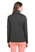 Vineyard Vines K002521 Womens Microstripe Sankaty 1/4 Zip Sweatshirt Jet Black Model Back