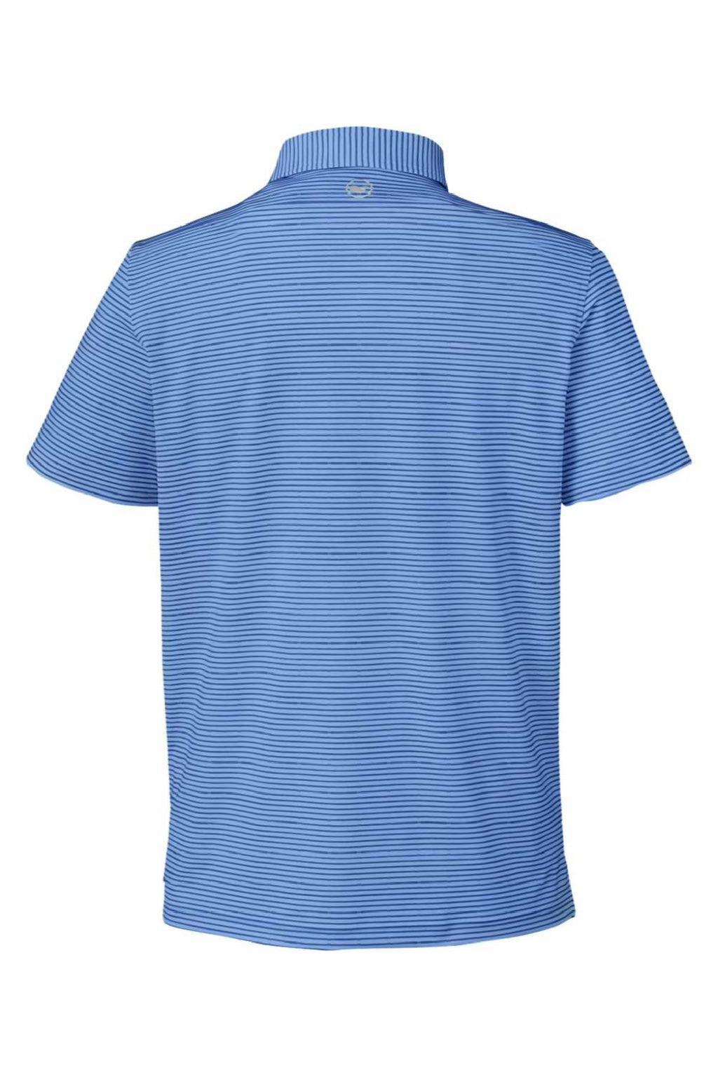 Vineyard Vines G012426 Mens Bradley Stripe Sankaty Short Sleeve Polo Shirt Maui Blue Flat Back